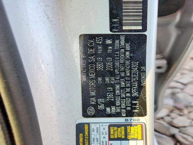 64960246 :رقم المزاد ، 3KPFK4A78JE284302 vin ، 2018 Kia Forte مزاد بيع