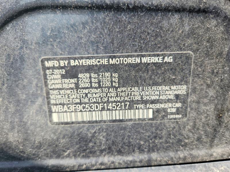 63811516 :رقم المزاد ، WBA3F9C53DF145217 vin ، 2013 Bmw Activehybrid 3 مزاد بيع