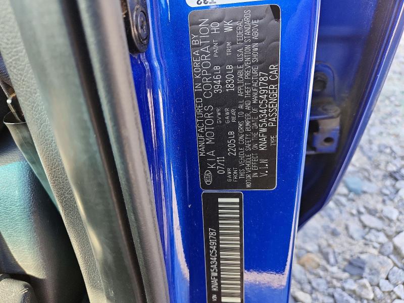 Aukcja sprzedaży 2012 Kia Forte, vin: KNAFW5A34C5491787, numer aukcji: 66707816