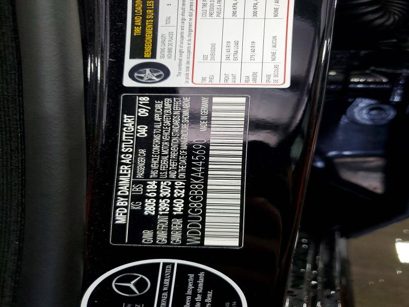 Aukcja sprzedaży 2019 Mercedes-benz S, vin: WDDUG8GB8KA445690, numer aukcji: 65267176