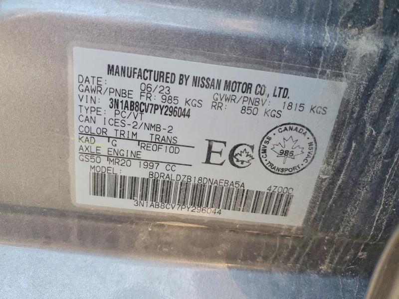 Aukcja sprzedaży 2023 Nissan Sentra, vin: 3N1AB8CV7PY296044, numer aukcji: 62713096