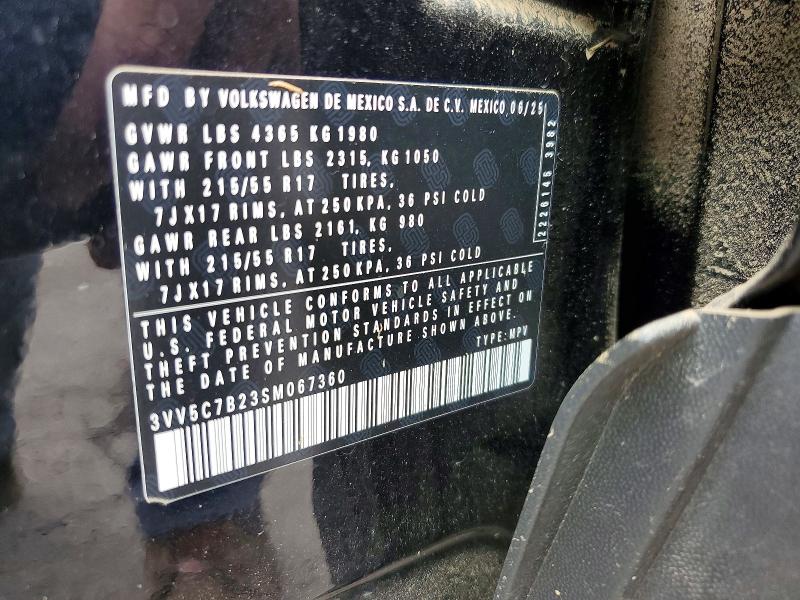 Продажа на аукционе авто 2025 Volkswagen Taos, vin: 3VV5C7B23SM067360, номер лота: 64833866