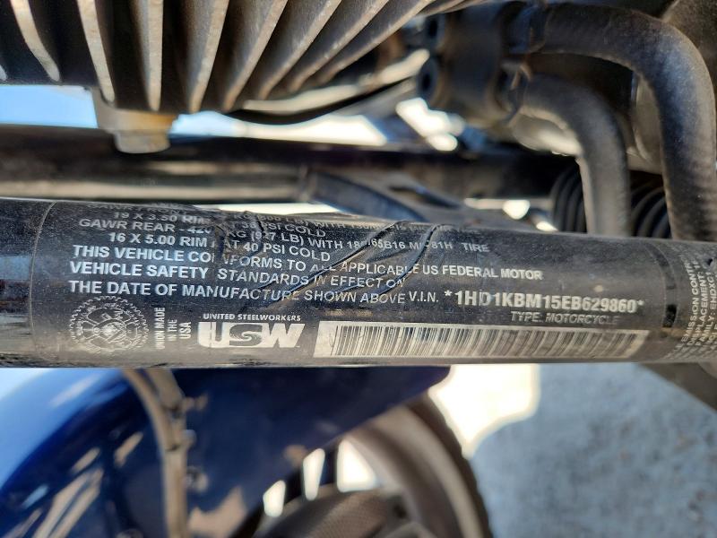 2014 Harley-davidson Flhx მანქანა იყიდება აუქციონზე, vin: 1HD1KBM15EB629860, აუქციონის ნომერი: 63872006