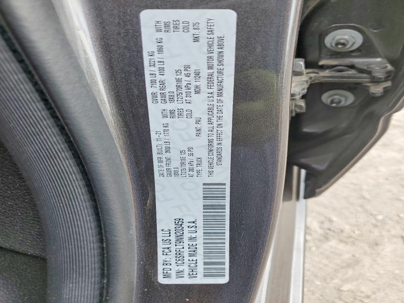 64927196 :رقم المزاد ، 1C6SRFLT9NN203459 vin ، 2022 Ram 1500 مزاد بيع