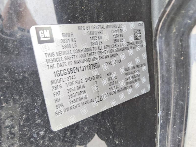 Продажа на аукционе авто 2018 Chevrolet Colorado, vin: 1GCGSBEN1J1187950, номер лота: 61582796