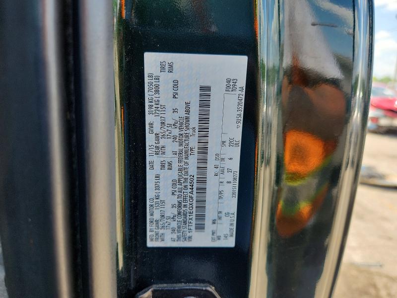 Продажа на аукционе авто 2016 Ford F150, vin: 1FTFX1EGXGFA44502, номер лота: 63864606