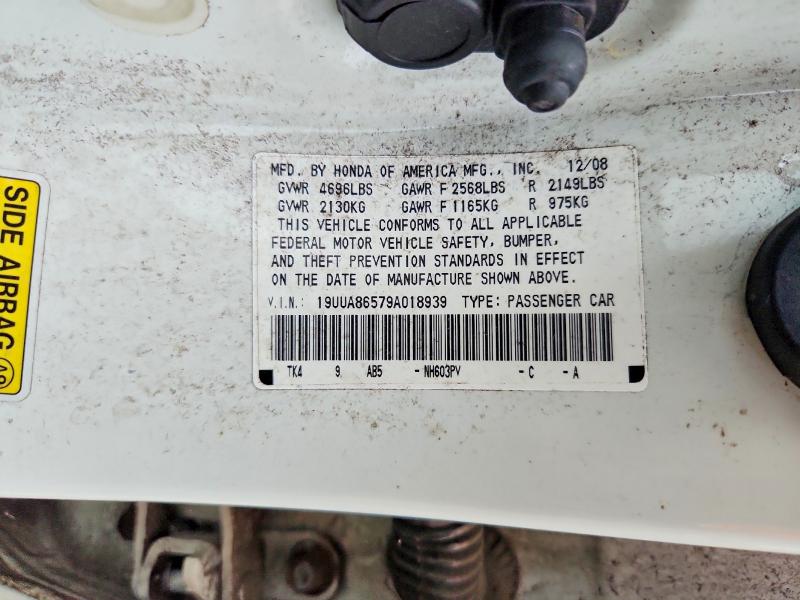 64696796 :رقم المزاد ، 19UUA86579A018939 vin ، 2009 Acura Tl مزاد بيع