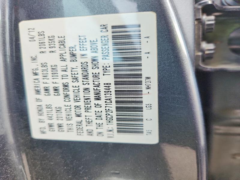 Aukcja sprzedaży 2012 Honda Accord, vin: 1HGCP2F71CA139448, numer aukcji: 63640606