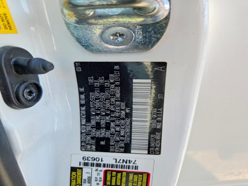 Aukcja sprzedaży 2011 Toyota Sequoia, vin: 5TDZY5G16BS034682, numer aukcji: 63992916