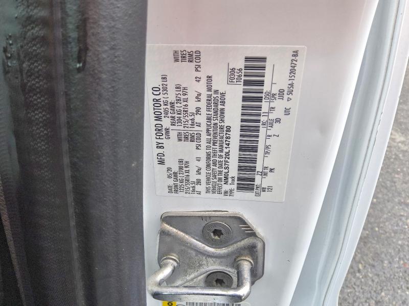 2020 Ford Transit Connect მანქანა იყიდება აუქციონზე, vin: NM0LS7F20L1478780, აუქციონის ნომერი: 63525266