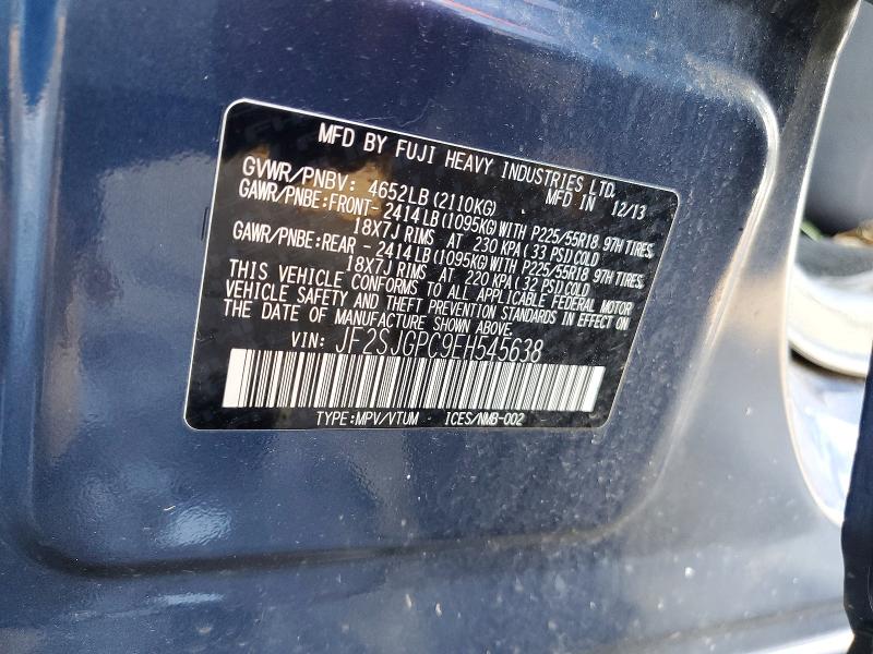 Aukcja sprzedaży 2014 Subaru Forester, vin: JF2SJGPC9EH545638, numer aukcji: 65564016