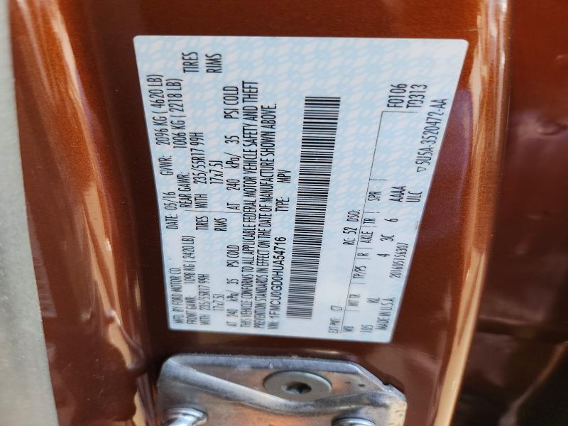 Продаж на аукціоні авто 2017 Ford Escape, vin: 1FMCU0GD0HUA54716, номер лоту: 64740236
