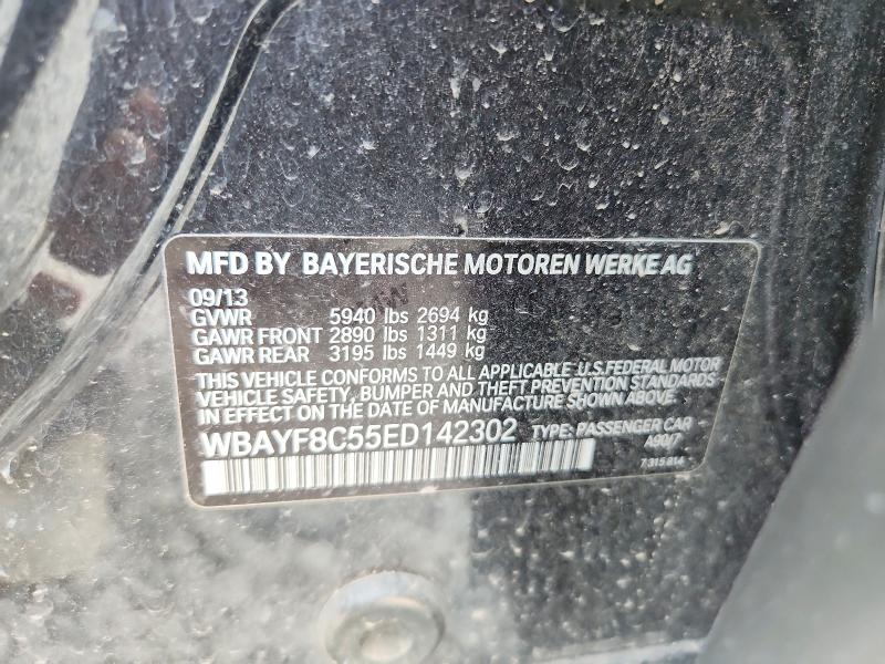 63239446 :رقم المزاد ، WBAYF8C55ED142302 vin ، 2014 Bmw 750 مزاد بيع