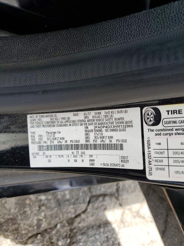 Продажа на аукционе авто 2017 Ford Fiesta, vin: 3FADP4GX3HM132966, номер лота: 64127056