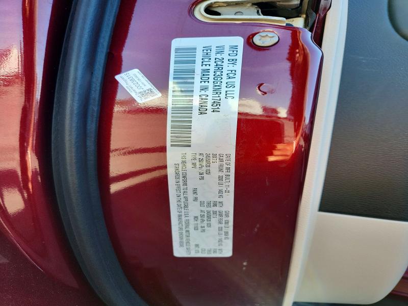 2022 Chrysler Pacifica მანქანა იყიდება აუქციონზე, vin: 2C4RC3GGXNR174514, აუქციონის ნომერი: 65462816