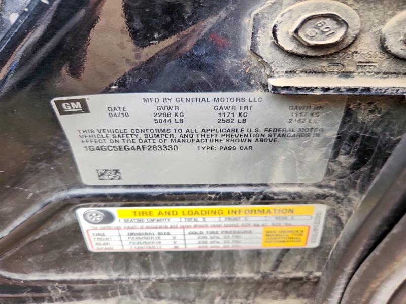 Продаж на аукціоні авто 2010 Buick Lacrosse, vin: 1G4GC5EG4AF283330, номер лоту: 63953926