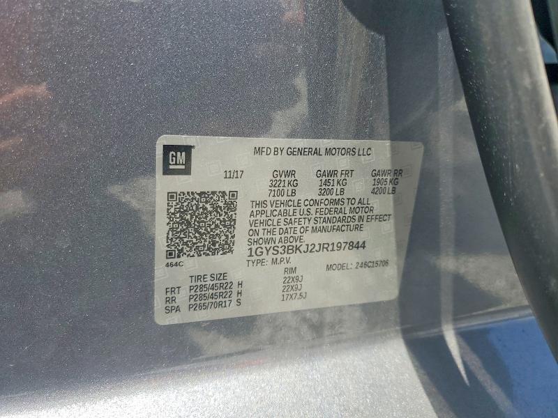 Aukcja sprzedaży 2018 Cadillac Escalade, vin: 1GYS3BKJ2JR197844, numer aukcji: 64776756