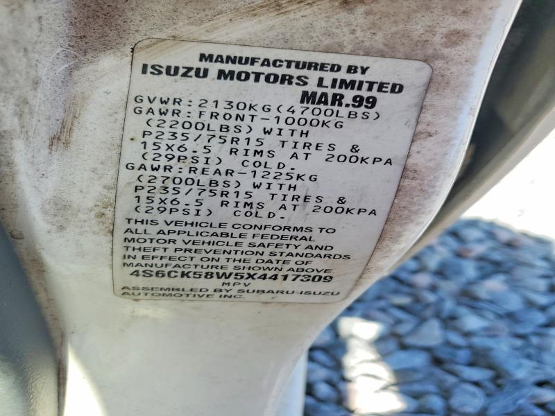 Aukcja sprzedaży 1999 Honda Passport, vin: 4S6CK58W5X4417309, numer aukcji: 65279936