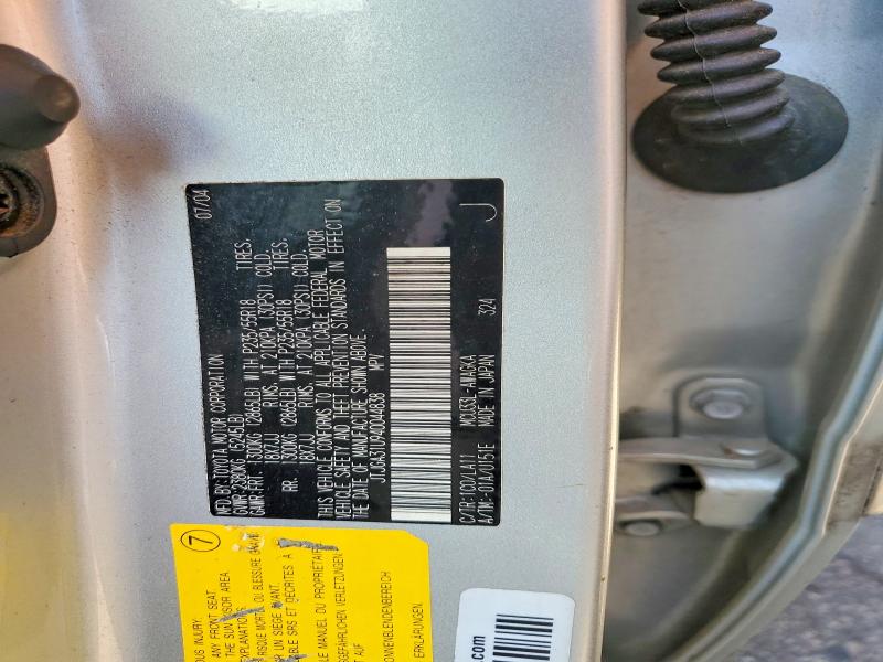 66468456 :رقم المزاد ، JTJGA31U940044838 vin ، 2004 Lexus Rx مزاد بيع