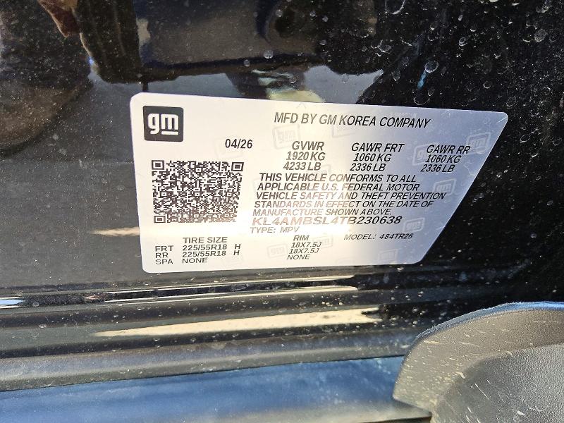 Aukcja sprzedaży 2026 Buick Encore Gx, vin: KL4AMBSL4TB230638, numer aukcji: 63419846
