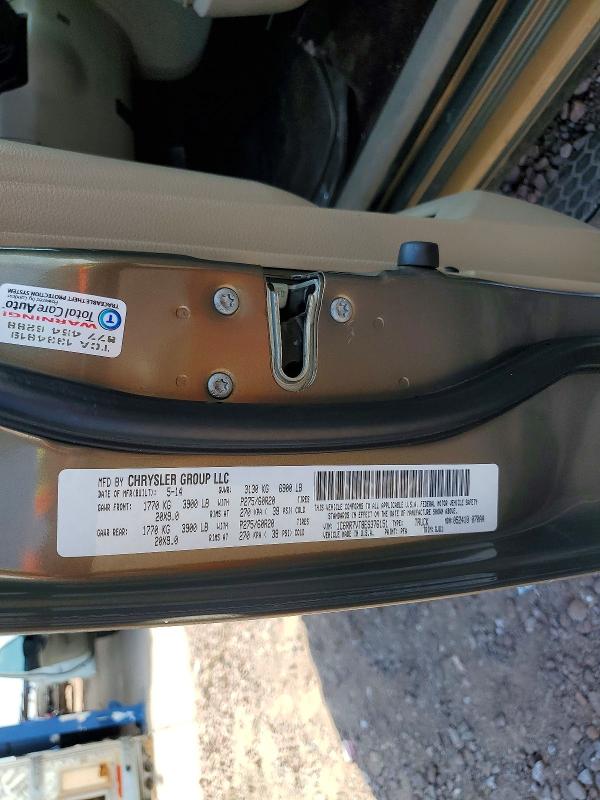 Продажа на аукционе авто 2014 Ram 1500, vin: 1C6RR7VT8ES376151, номер лота: 64672636