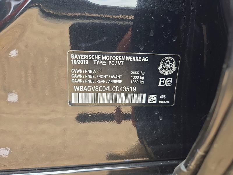 Продажа на аукционе авто 2020 Bmw M850xi, vin: WBAGV8C04LCD43519, номер лота: 61938826