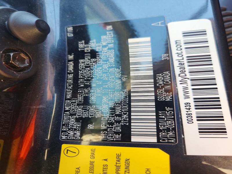 Aukcja sprzedaży 2007 Lexus Rx, vin: 2T2HK31UX7C023054, numer aukcji: 66298966