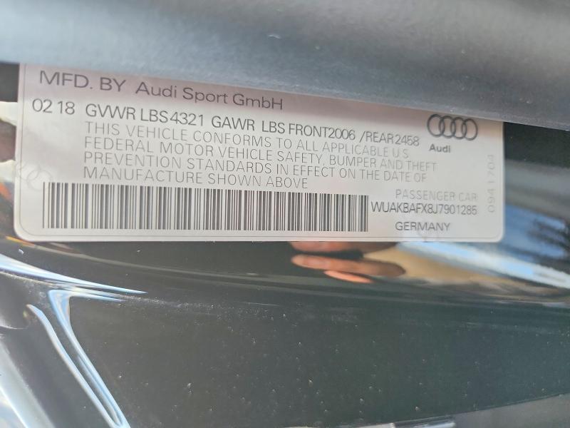 Продажа на аукционе авто 2018 Audi R8, vin: WUAKBAFX8J7901285, номер лота: 63107166