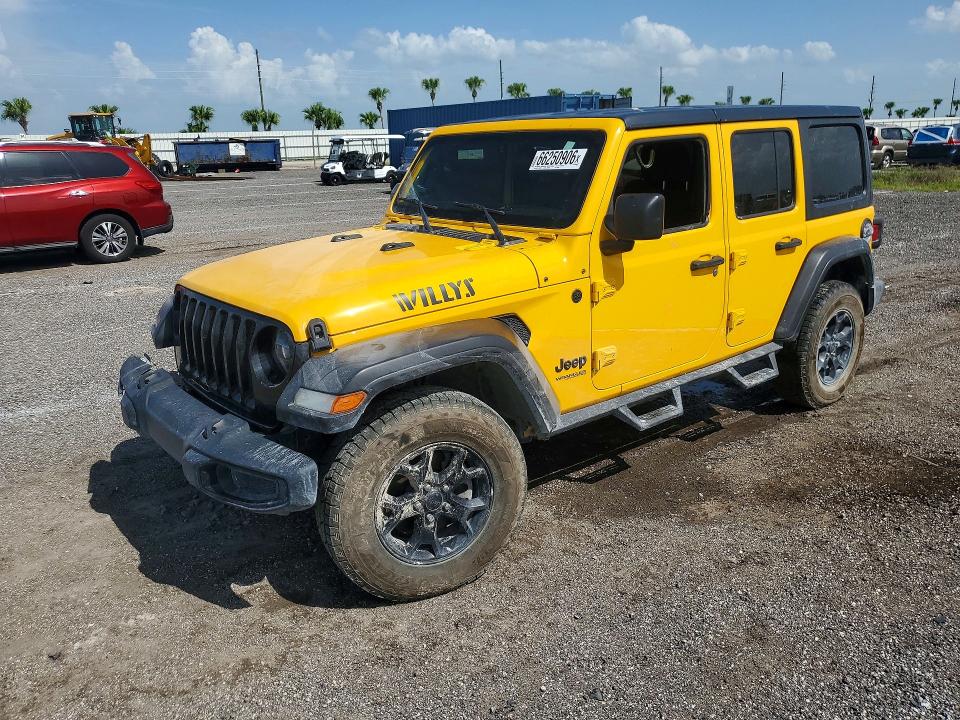 2021 Jeep Wrangler Unlimited მანქანა იყიდება აუქციონზე, vin: 1C4HJXDG8MW542465, აუქციონის ნომერი: 66250906