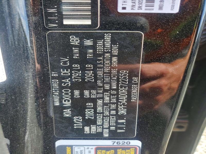 2024 Kia Forte მანქანა იყიდება აუქციონზე, vin: 3KPF54AD0RE722559, აუქციონის ნომერი: 65596576