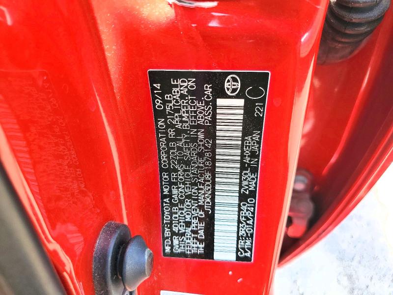 Aukcja sprzedaży 2015 Toyota Prius, vin: JTDKN3DU8F1878142, numer aukcji: 63534636
