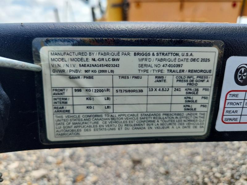 Продажа на аукционе авто 2025 Unknown Unknown, vin: 5AEA1NA14SH023242, номер лота: 64108986
