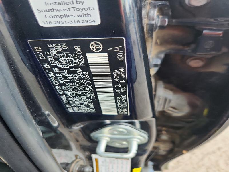 Продаж на аукціоні авто 2012 Toyota Prius C, vin: JTDKDTB3XC1008868, номер лоту: 64566186