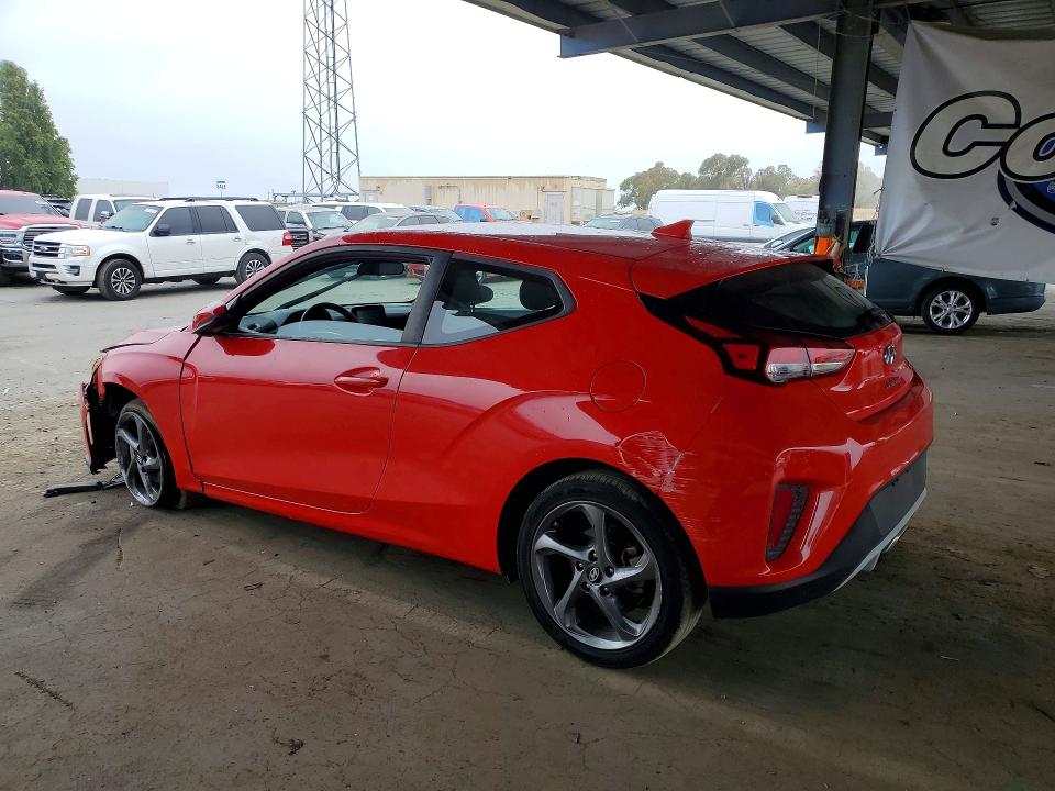 2019 Hyundai Veloster მანქანა იყიდება აუქციონზე, vin: KMHTG6AF1KU018478, აუქციონის ნომერი: 63678476