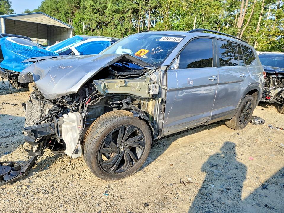 63479176 :رقم المزاد ، 1V2KR2CA2NC547712 vin ، 2022 Volkswagen Atlas مزاد بيع