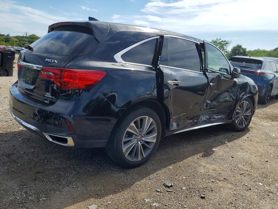 62813076 :رقم المزاد ، 5FRYD4H5XHB027135 vin ، 2017 Acura Mdx مزاد بيع