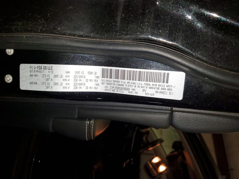 2016 Jeep Cherokee მანქანა იყიდება აუქციონზე, vin: 1C4PJMDB9GW296660, აუქციონის ნომერი: 63263056