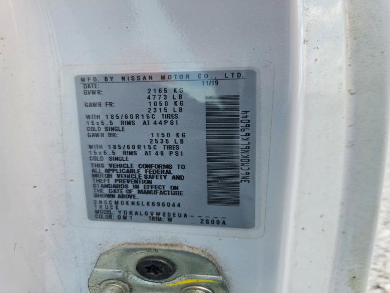 64800566 :رقم المزاد ، 3N6CM0KN6LK696044 vin ، 2020 Nissan Nv200 مزاد بيع