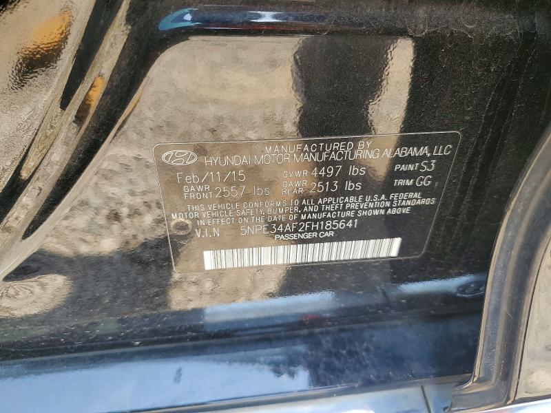 65641576 :رقم المزاد ، 5NPE34AF2FH185641 vin ، 2015 Hyundai Sonata مزاد بيع