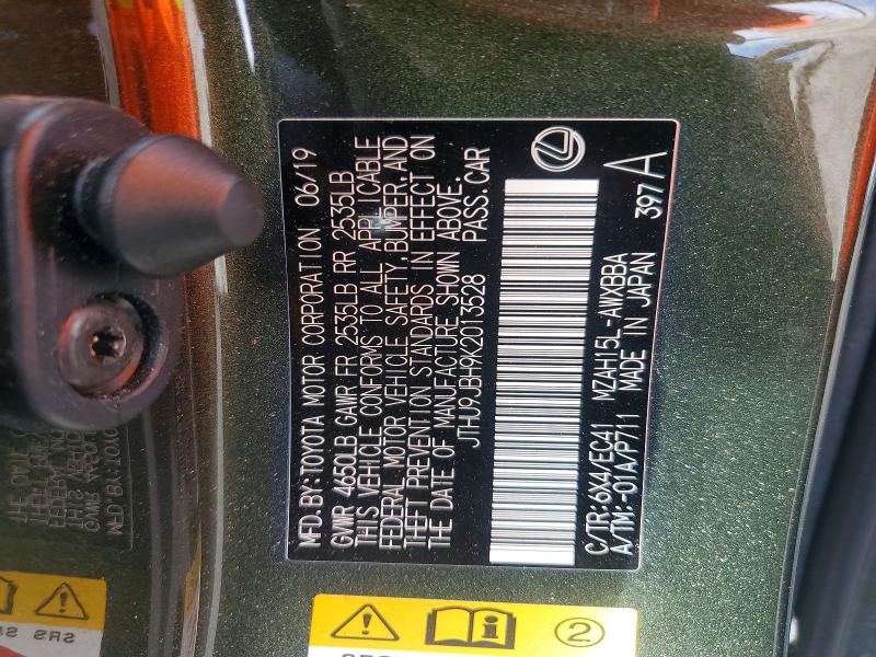 Aukcja sprzedaży 2019 Lexus Ux, vin: JTHU9JBH9K2013528, numer aukcji: 65819976