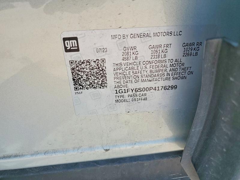 66271406 :رقم المزاد ، 1G1FY6S00P4176299 vin ، 2023 Chevrolet Bolt Euv مزاد بيع