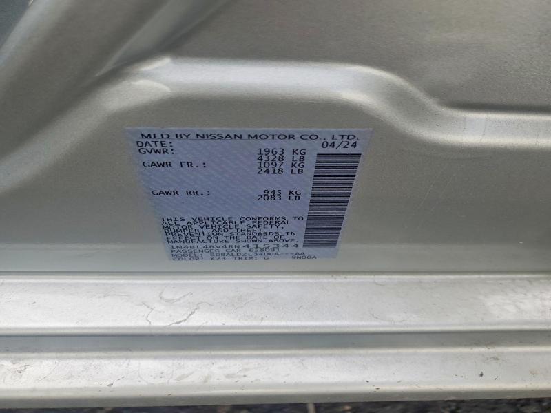 Продажа на аукционе авто 2024 Nissan Altima, vin: 1N4BL4BV4RN415344, номер лота: 66742176