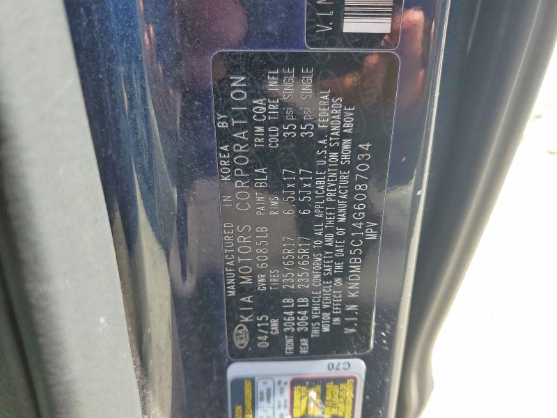 Продажа на аукционе авто 2016 Kia Sedona, vin: KNDMB5C14G6087034, номер лота: 66813236