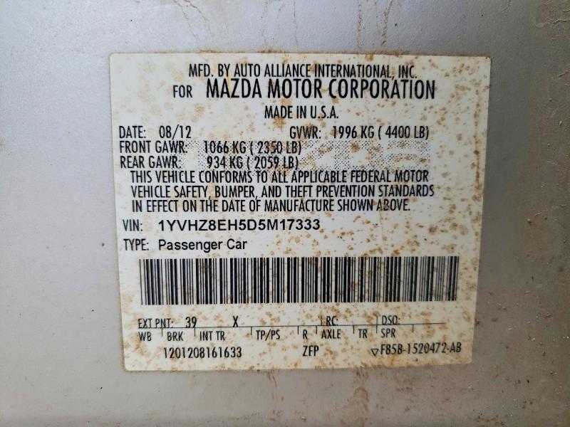 Aukcja sprzedaży 2013 Mazda 6, vin: 1YVHZ8EH5D5M17333, numer aukcji: 63761866