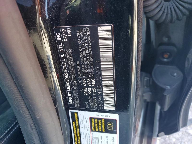 Продаж на аукціоні авто 2018 Mercedes-benz C, vin: 55SWF4JBXJU236513, номер лоту: 64939886