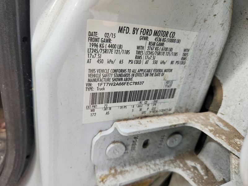 Aukcja sprzedaży 2015 Ford F250, vin: 1FT7W2A66FEC78537, numer aukcji: 63460306