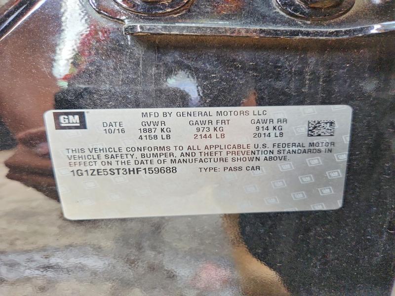 Продаж на аукціоні авто 2017 Chevrolet Malibu, vin: 1G1ZE5ST3HF159688, номер лоту: 64128666