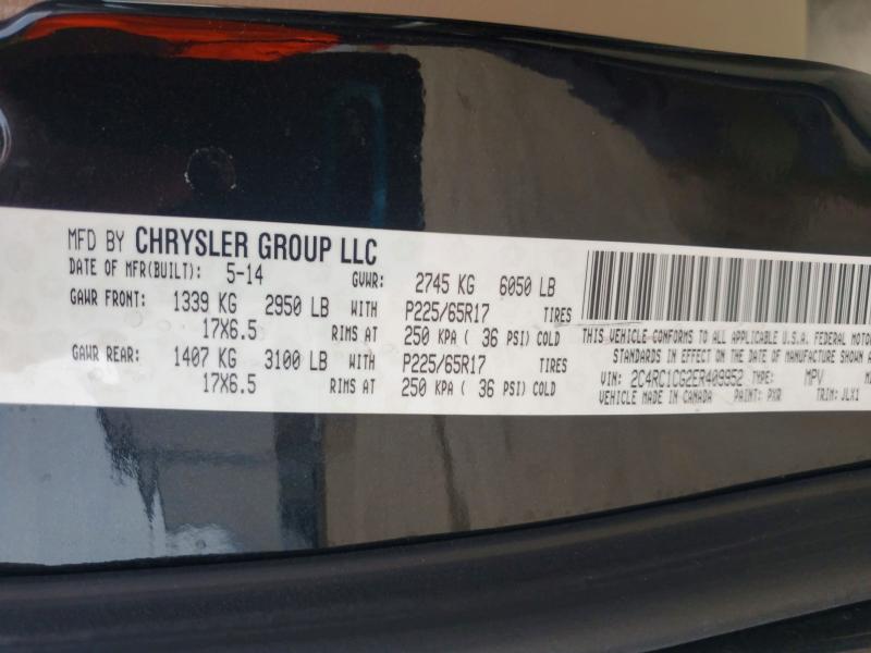 66388386 :رقم المزاد ، 2C4RC1CG2ER409952 vin ، 2014 Chrysler Town & Country مزاد بيع