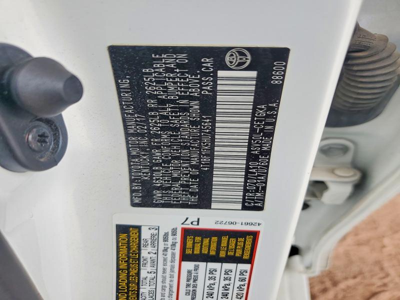 Продажа на аукционе авто 2017 Toyota Camry, vin: 4T1BF1FK5HU745641, номер лота: 64003226