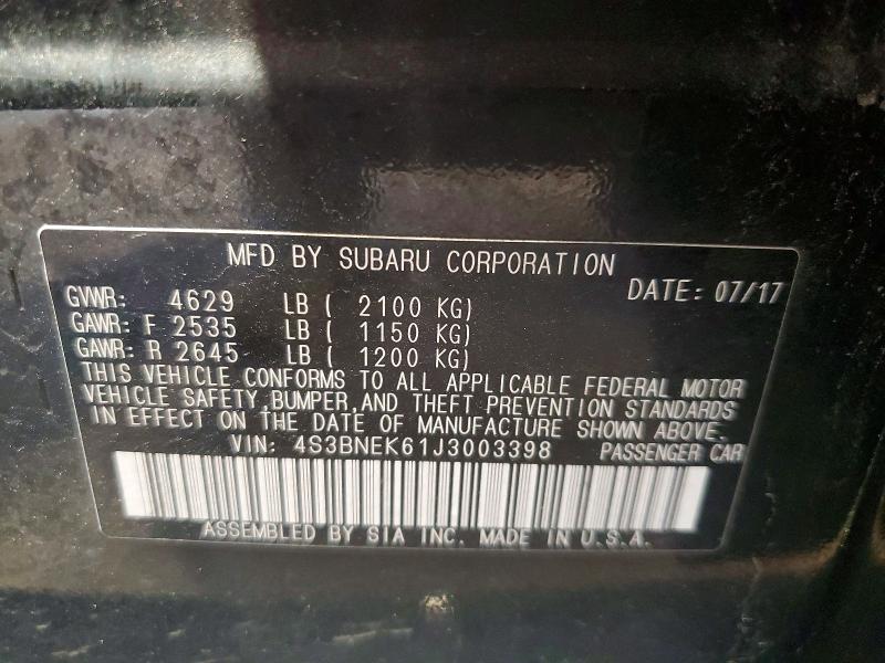 Продажа на аукционе авто 2018 Subaru Legacy, vin: 4S3BNEK61J3003398, номер лота: 64279246